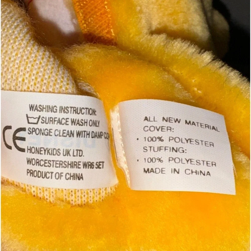 Vtg Disney Winnie The Pooh Plush Pajama Bag Satin Trim Collectible Multi Use 17